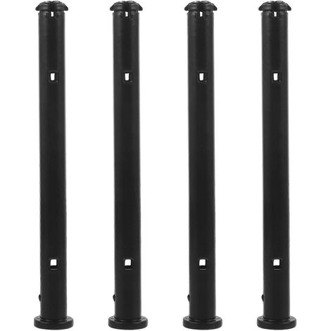 Lot de 4 loquets de couvercle de poubelle extérieure, boulons de fixation, loquets de remplacement (1/5)