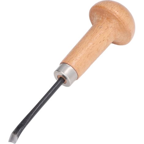 Holzschnitzmeißel, Hohlmeißel, Schneidemesser, Buchenholzgriff, Stahlklinge für die Holzbearbeitung (1/5)