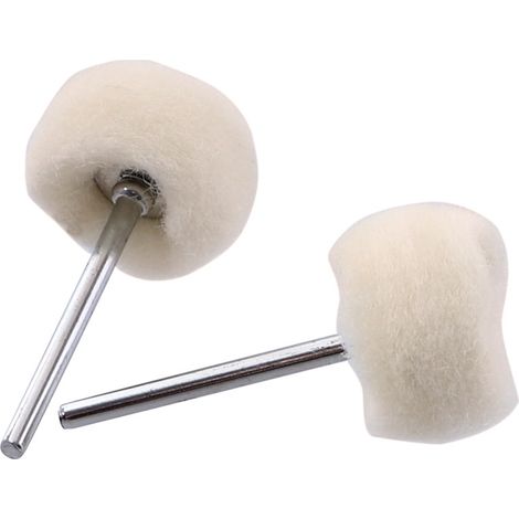 Ein Set aus 20 beigefarbenen Baumwollpolierscheiben, geeignet für Dremel-Rotationswerkzeuge, zum Entfernen von Oberflächenrost und Schmutz. (1/5)