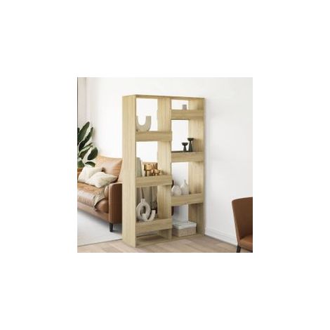 Cloison de séparation chêne sonoma 100x33x175 bois ingénierie (1/5)