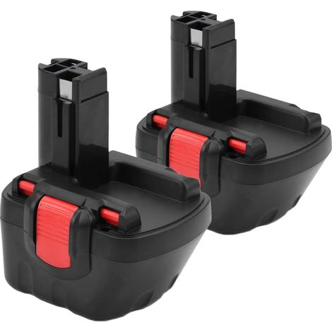2 pièces 12V 4800mAh Ni-MH Rechange pour Batterie Bosch BAT043 BAT045 BAT120 BAT139 2607335542 2607335526 2607335274 GSR 12-2 12VE-2 PSR 12 GSB 12VE-2 22612 23612 32612 (1/5)