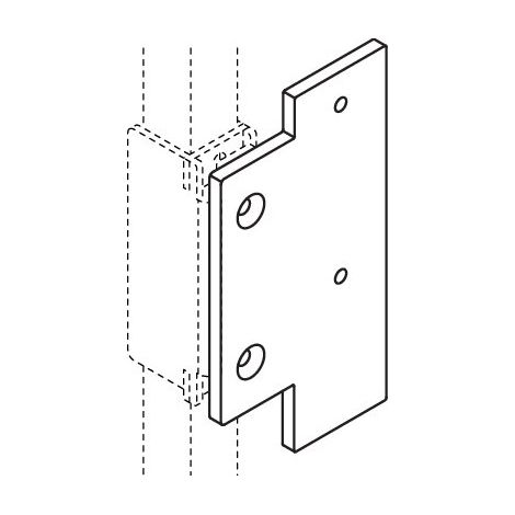 HEWI S50.02.00012 Plaque de montage S50 pour (1/2)