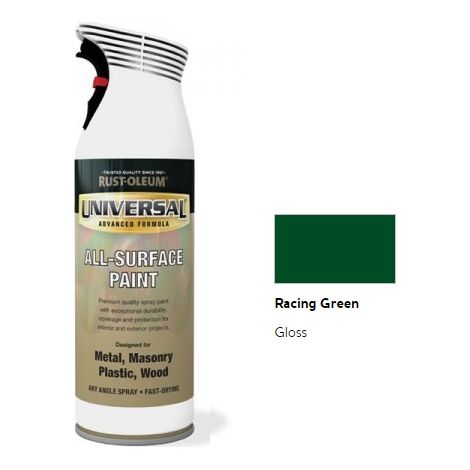 Rust-Oleum Universal All Surface Spray Paint - Gloss - Racing Green - 400ml