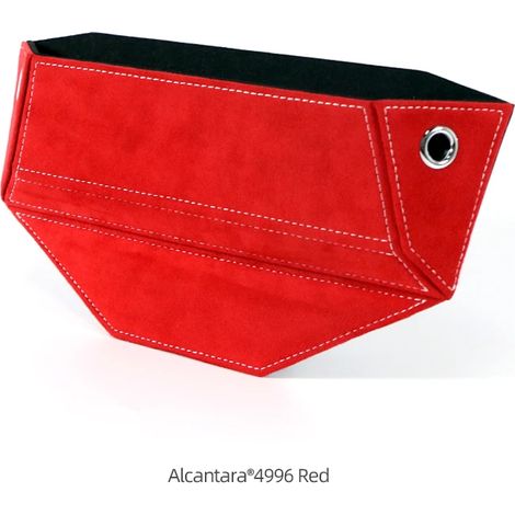 (4996 Rouge) Boîte de rangement en Alcantara pour siège auto, bouchon de remplissage, organisateur intérieur pour Audi A3 A4 A5 A6 A7 Q3 (1/5)