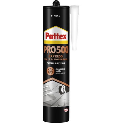 PATTEX PRO 500 colla di montaggio Bianca Box di 12 cartucce da 440 gr. 2959744 HENKEL (1/3)