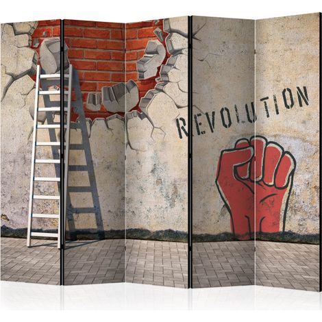 Paravent 5 Volets "The Invisible Hand of the Revolution" 172x225cm (1/2)
