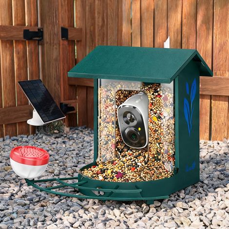Cage pour oiseaux vert foncé en acier ABS 30 x 34,5 x 26,3 cm (1/5)