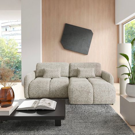 Wendbares Eckschlafsofa Vittoria Grau meliert (1/5)