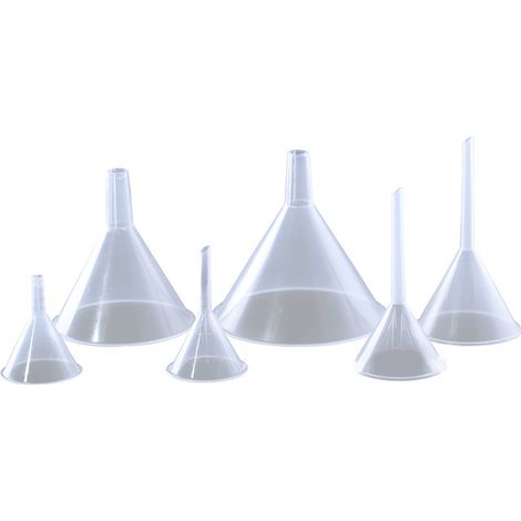 Entonnoir En Plastique - 50ml Pour Huiles Essentielles Et Liquides - Usage Laboratoire Et Artisanat - Lot De 100 Pièces (1/2)