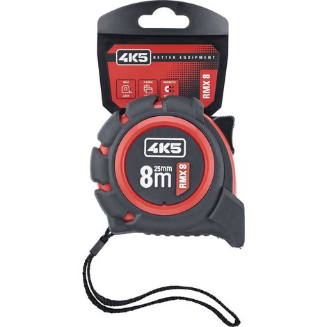4K5 Tools RMX 8 RollMeter 8m 606.100-8 Metro a nastro 8 m (1/2)