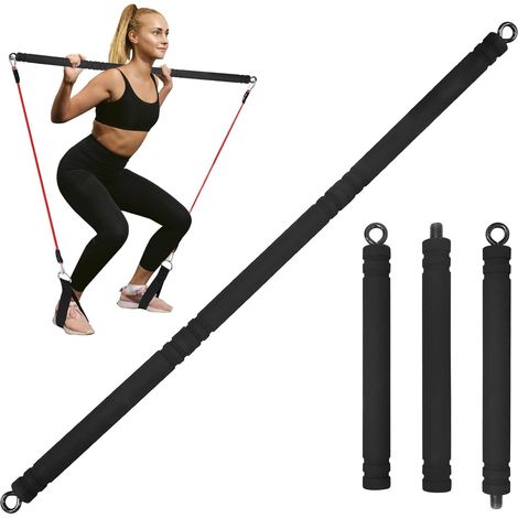 Barre de Pilates portable et réglable pour une utilisation en salle de sport. (1/5)