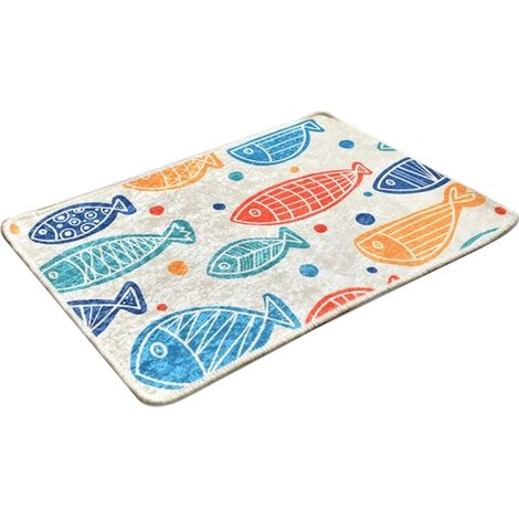 Alfombra de baño peces color