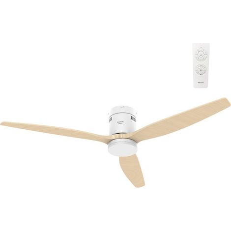 Leiser Deckenventilator - Taurus - Durchmesser 132 cm - DC-Motor 30W - LED-Beleuchtung 24W - 6 Geschwindigkeiten