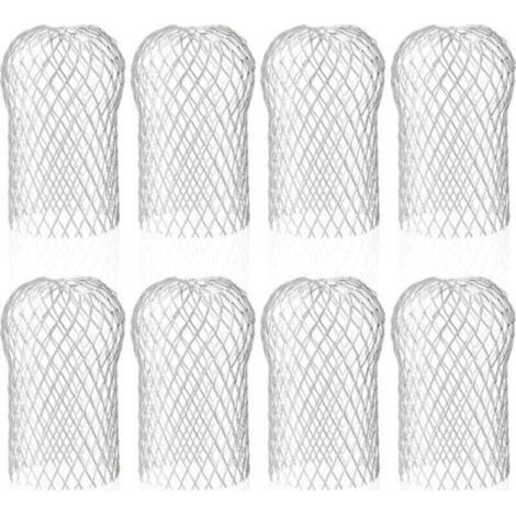 8x Filtres de Gouttière en Aluminium,Protections de gouttières en métal pour les avant-toits,8.8x14.5cm