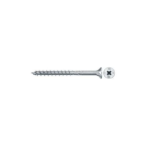 fischer Spanplattenschraube PowerFast FPF II CZP 5,0 x 80 BC 12 Senkkopf Kreuzschlitz PZ Teilgew. - 577952 (1/3)