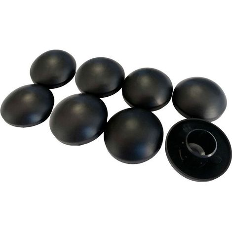 Lot de 8 capuchons de poteaux noir 25mm pour trampoline (1/5)