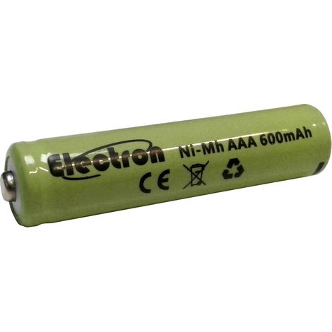 Batteria ricaricabile Ni-Mh ministilo AAA 1,2V 600mAh