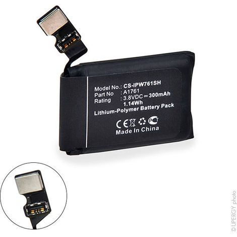 NX - Batterie montre connectée pour Apple 3.8V 300mAh (1/3)
