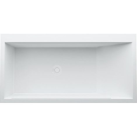 Baignoire KARTELL 1700 x 860 mm, coin gauche avec éclairage LED dans le trop-plein blanc LAUFEN