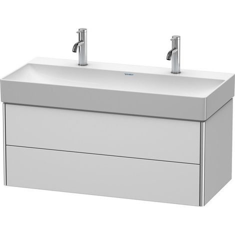 Meuble sous-vasque XSQUARE 397x984x460mm blanc semi-brillant