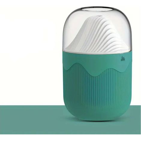 Umidificatore, mini umidificatore da tavolo da 300 ml, protezione contro la mancanza d'acqua e le interruzioni di corrente, funzione di controllo vocale intelligente - Crezuo