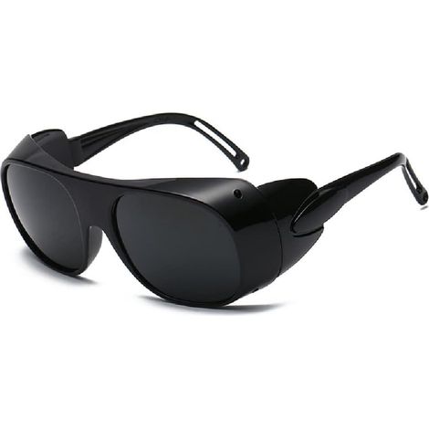 CCYKXA Schutzbrille für Schweißer, kratzfest, UV-Schutz, zum Schweißen, Schneiden und WIG-Schweißen (dunkelgrau)