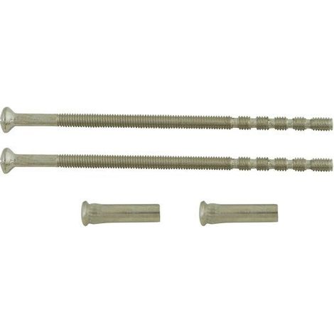 Set di 2 viti e 2 bussole in acciaio nichelato L.9 x L.0,7 CHRISLIGNE