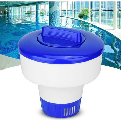 Support de Brome Chimique de flottement de comprim de Station Thermale de Distributeur de Chlore de Piscine de Spa avec Le Chapeau de Fermeture