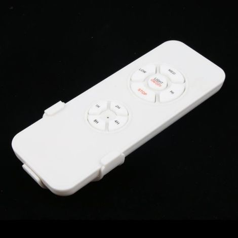Kit Télécommande Ventilateur Plafond - Récepteur + Télécommande - Compatible Majorité Modèles - Portée 30 M - Blanc Noir - 1 Pièce (1/4)