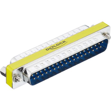 Adaptateur fiche / fiche Sub-D 37 broches Ce changeur de genre Delock convertit une prise Sub-D 37 broches en une fiche., , ,