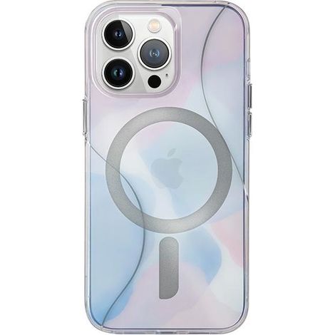 Funda UNIQ Coehl Palette para iPhone 15 ProMax de 6,7" con carga magnética, color azul/azul crepúsculo.