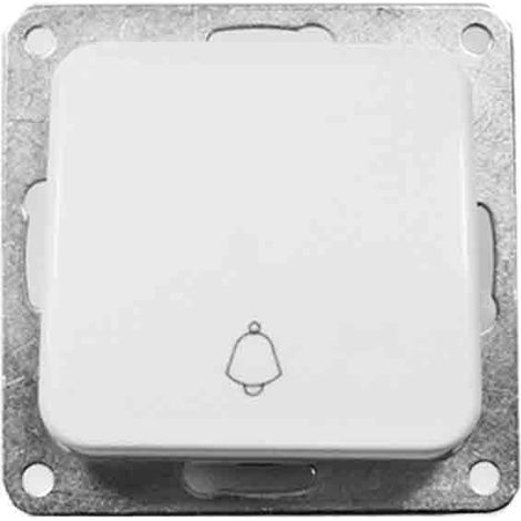Sonnette encastrée Bouton-poussoir, « Term Series » Sac blister EDM 65305 (1/2)