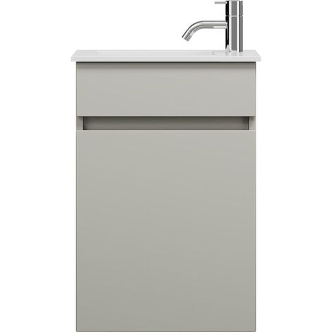 burgbad Lin20 Mineralguss-Waschtisch Weiß Glänzend inklusive (1/2)