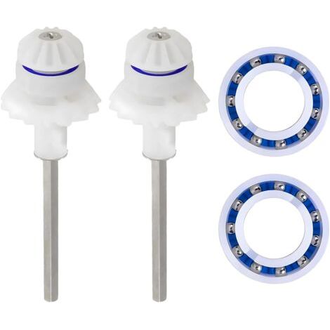 2 pièces de rechange MX6 MX8 MX6EL MX8EL compatibles avec le kit de réglage du nettoyeur de piscine Zodiac Elite avec arbre d'entraînement R0525100 et roulements de roue moteur R0527000 (1/5)