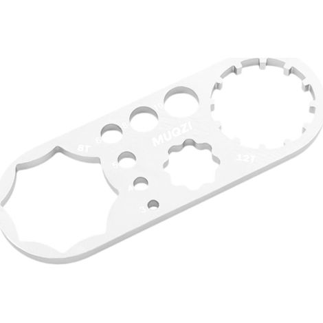 Clé À Douille Pour Capot De Fourche - Aluminium 4,5 Mm - Pour Réparation De Fourche Avant Vélo - 8 Dents Et 12 Dents - 1 Pièce (1/5)