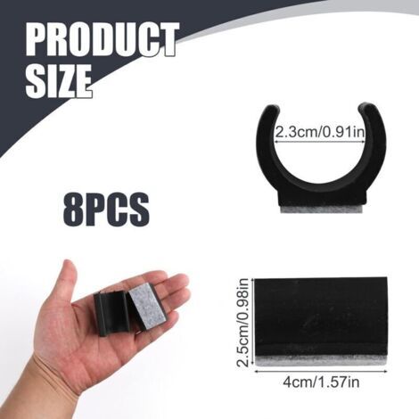 8 Pièces Patin Chaise,Patin de Glissement,Tampon Chaise,Diamètre 24-25 mm,pour Chaise en Porte-à-Faux,Protéger Les Sols Carrelés, Les Parquets et Réduire Le Bruit (1/3)
