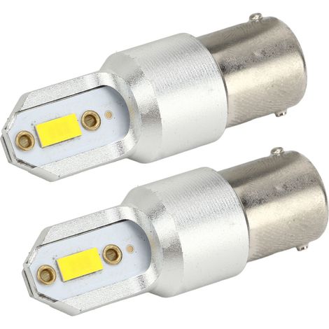 2 Ampoules LED 1156 IP67 étanches 110W 2600LM clignotants jaunes 3000K pour voiture SUV camion camping-car (1/5)