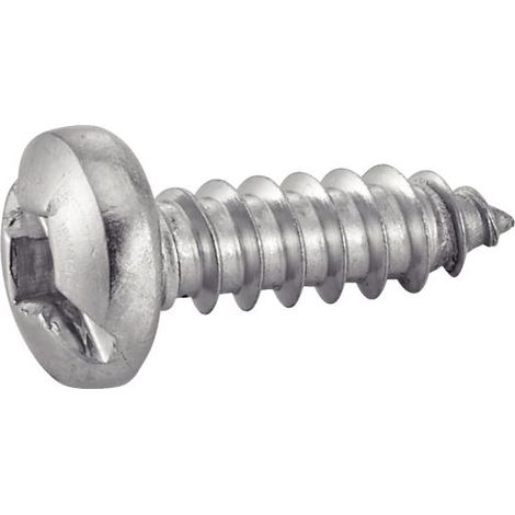 Vis à tole tête cylindrique empreinte carrée fendue - Inox A2 4,2x13 mm - Boîte de 500