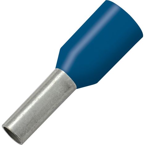 Aderendhülse 0,75x8/14 mit Kragen blau (1/2)