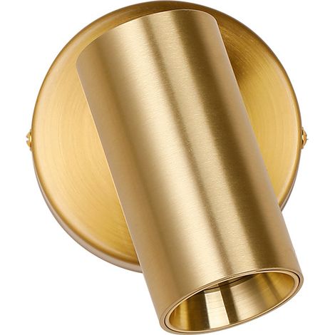 Applique Murale Dorée en Métal pour Intérieur, Style Minimaliste et Vintage 5W 3000k lumière chaude (1/5)