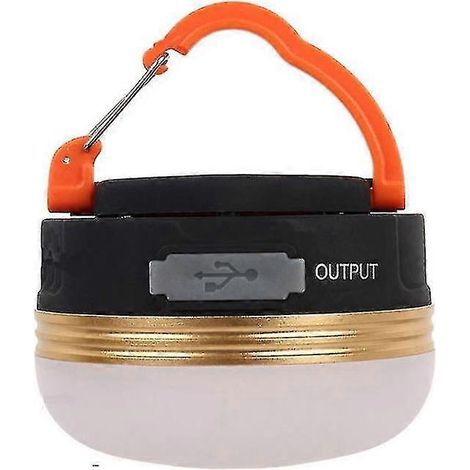 Lampe de camping portable à 3 modes, lampe de tente rechargeable USB, mini lampe torche portable (1/5)