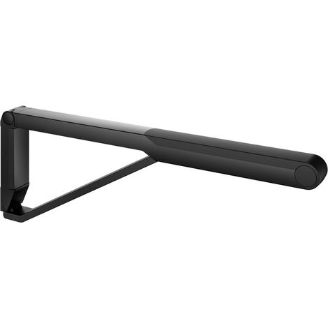 KEUCO AXESS Asidero abatible de apoyo WC 700 mm negro mate/negro, 35003370737