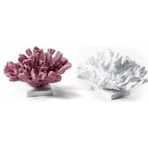 Corallo in Resina colorata decorazione per interni ed esterni, ideale come bomboniera. (1/2)