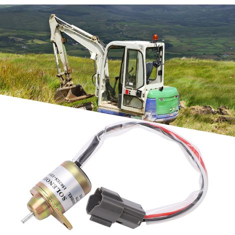 Électrovanne de coupure de flamme 1503ES-12S5SUC12S, vanne d'arrêt d'alimentation 12V, adaptée aux modèles Yanmar et Kubota 119233-77932. (1/5)