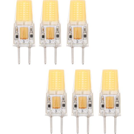 Ortviai Ampoule COB GY6.35 5 W 12 V AC/DC, lumière naturelle, protection des yeux, 6 pièces