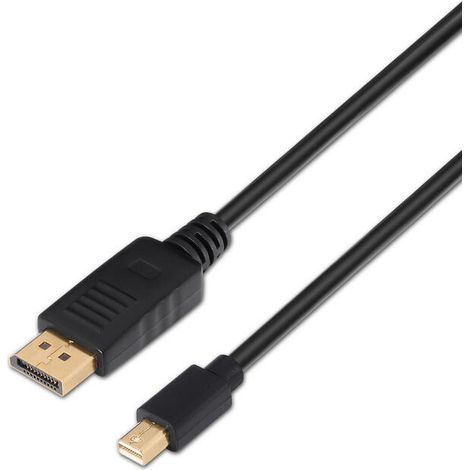 Adaptador Mini DisplayPort a DisplayPort Aisens A124-0131 2 m Negro (1/2)