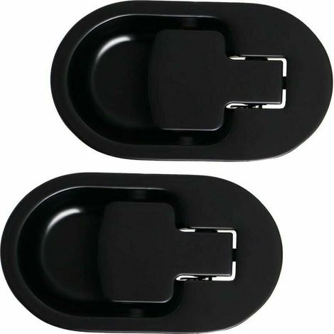 Lever of Armchairs and Sofa Inclinable Relax, Sleeves in Metal Alloy Solid Black without Cable (2 Pieces),dolaso (1/5)