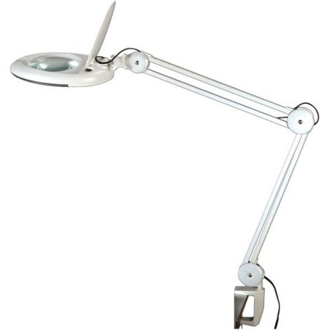 MKC Lampada banco lente ingrandimento illuminazione 80 led pantografo 230V - 140A