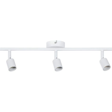 Lampadario Soffitto Orientabile Applique Bianco Parete 3 Portalampade GU10 934