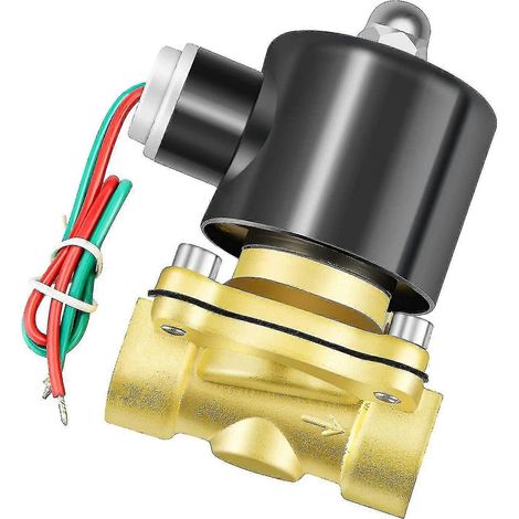 Électrovanne électrique pneumatique 1 pouce Npt 12v / 24v / 110v / 220v laiton électrovanne électrique 2w-250-25 Normalement fermée Eau, air, diesel (1/5)